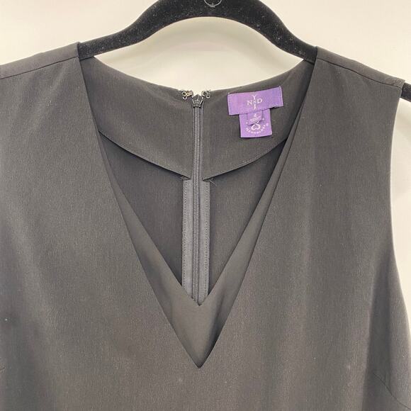 NYDJ Black Semi Formal Jumpsuit Tailored Fit Pockets Sleeveless Womens Size 4 - Picture 4 of 8